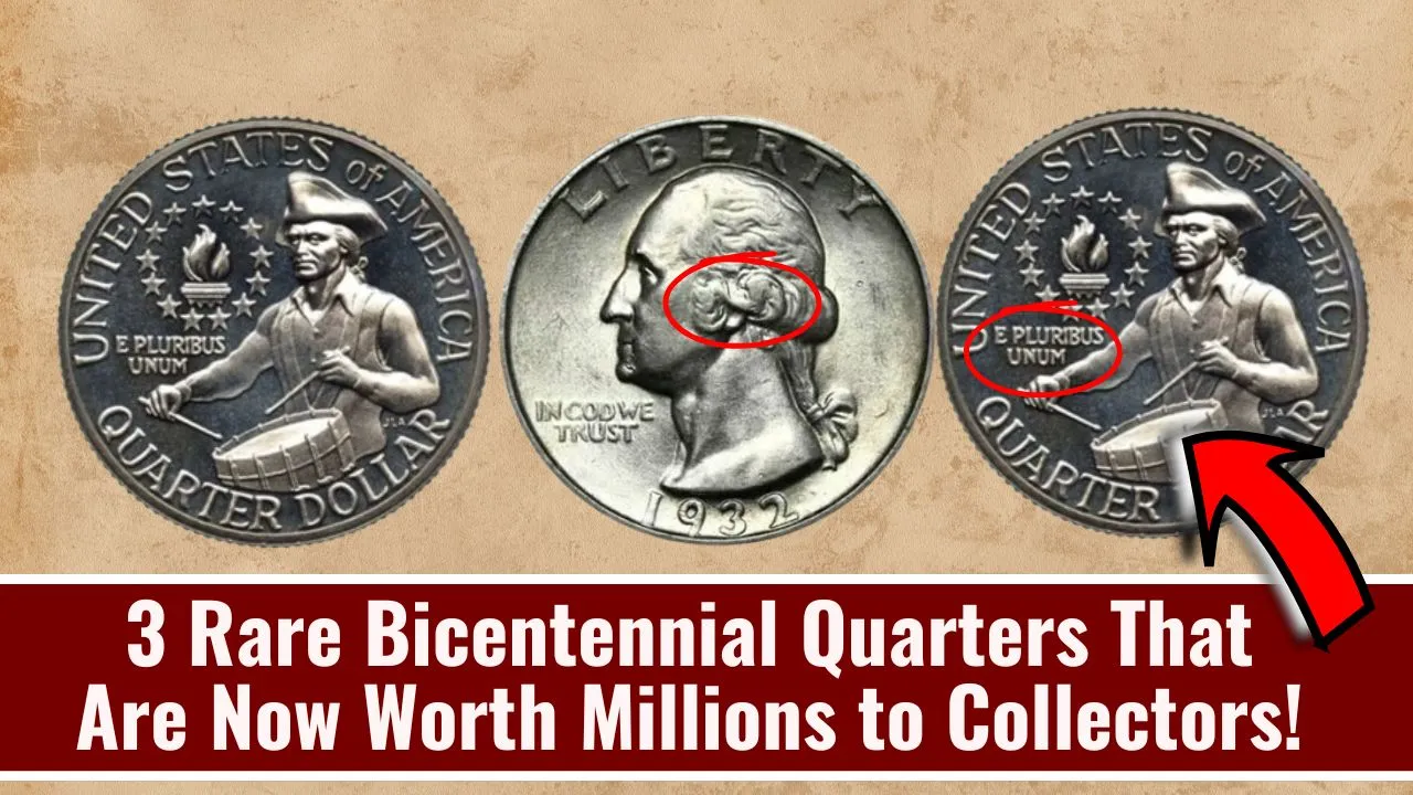 3 Rare Bicentennial Quarters