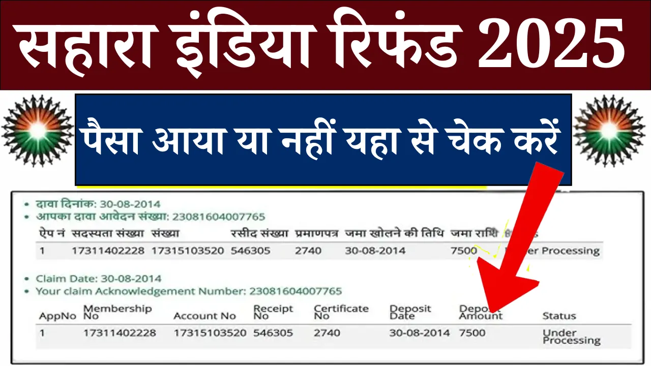 Sahara India Refund 2025