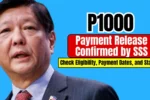 P1000 Payment Release Confirmed by SSS