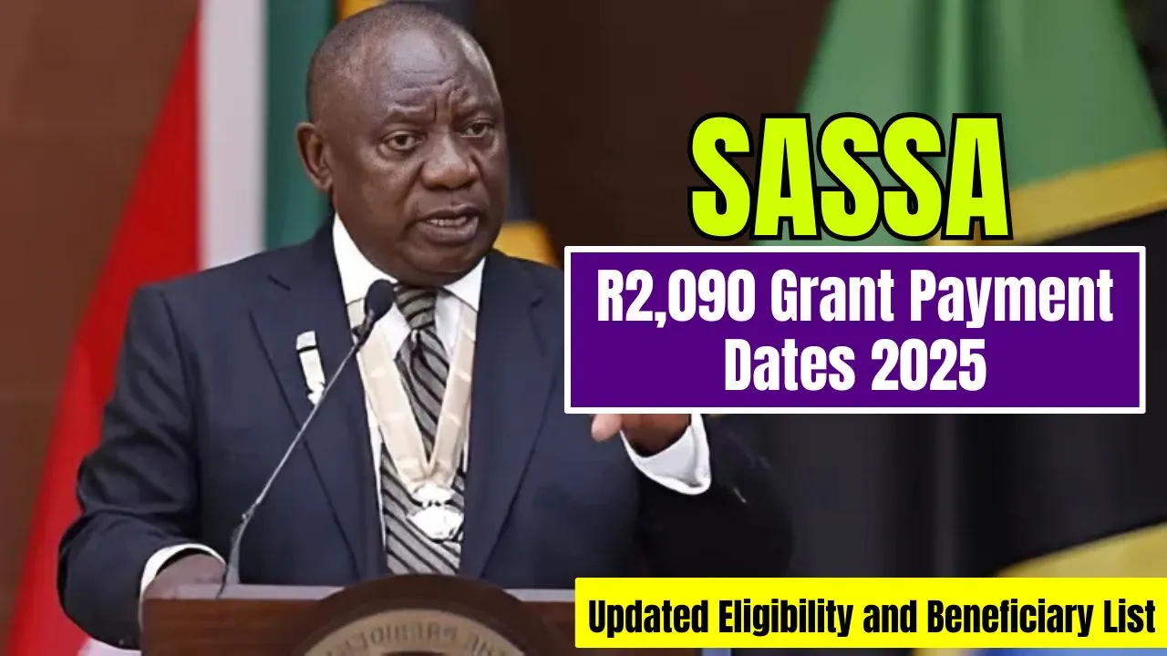 SASSA R2090 Grant Payment Dates 2025